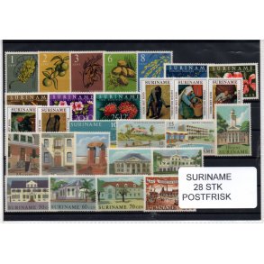 Suriname Samling - 28 stk - Postfrisk