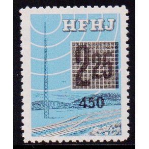 H.F.H.J.  - Godsfrimrke - 225 re overstemplet til 450 re - Ustemplet