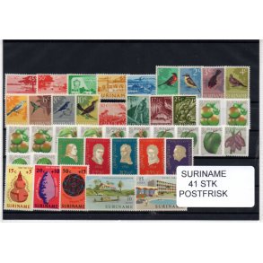 Suriname Samling - 41 stk - Postfrisk