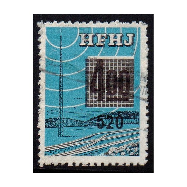 H.F.H.J.  - Godsfrimrke - 400 re overstemplet til 520 re - Stemplet