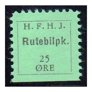 H.F.H.J.  - Rutebilpakke - 25 re - Ustemplet