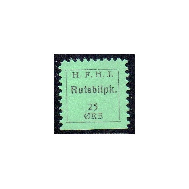 H.F.H.J.  - Rutebilpakke - 25 re - Ustemplet