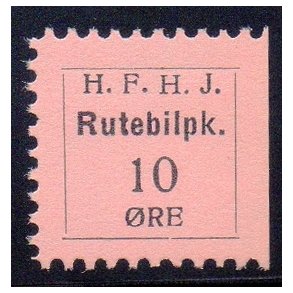 H.F.H.J.  - Rutebilpakke - 10 re - Ustemplet