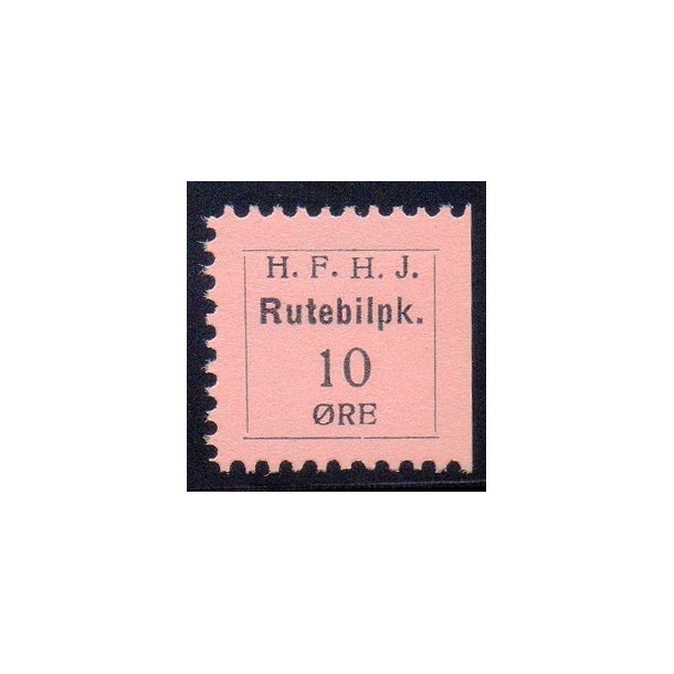 H.F.H.J.  - Rutebilpakke - 10 re - Ustemplet