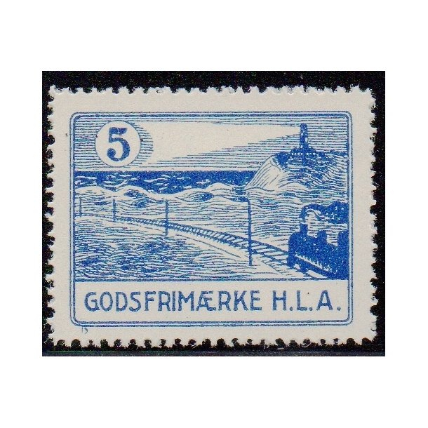 H. L. A.  (Hjrring-Lkken-Aabybro) - Godsfrimrke - 5 re - Ustemplet