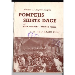 Pompejs sidste Dage  - Rifter  og stempel i forside !!