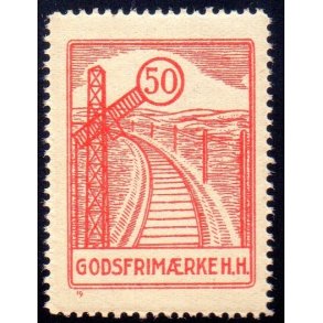 H.H. (Hjrring - Hrby)  - Godsfrimrke - 50 re - Ustemplet