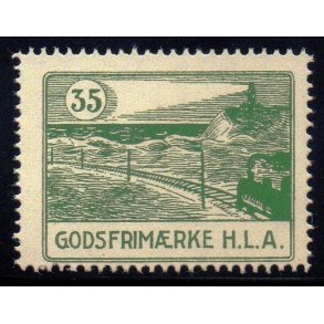 H. L. A.  (Hjrring- Lkken-Aabybro) - Godsfrimrke - 35 re - Ustemplet