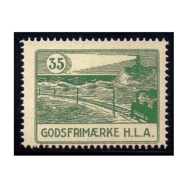 H. L. A.  (Hjrring- Lkken-Aabybro) - Godsfrimrke - 35 re - Ustemplet