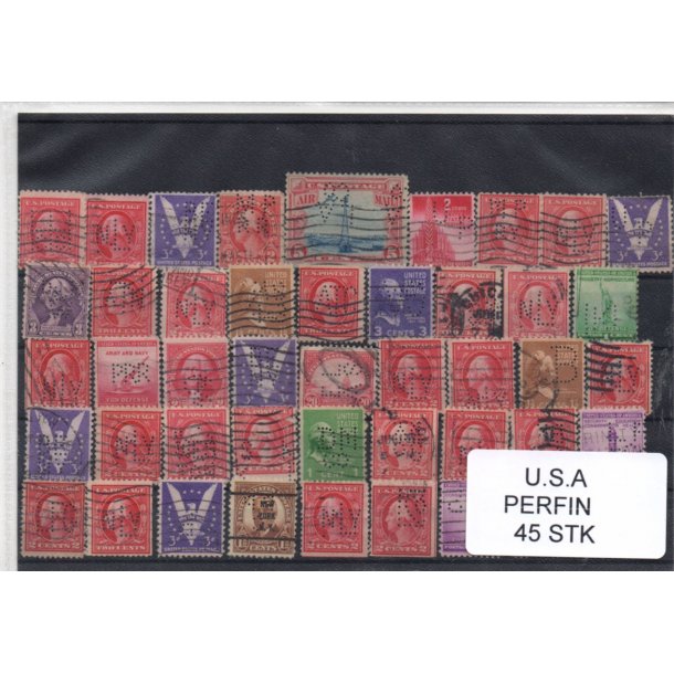 U.S.A. Perfiner 45 stk. Stemplet/Ustemplet