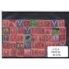 U.S.A. Perfiner 45 stk. Stemplet/Ustemplet
