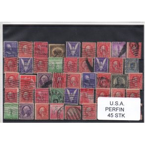 U.S.A. Perfiner 45 stk. Stemplet/Ustemplet