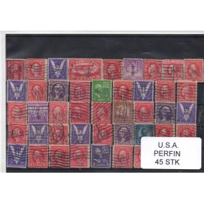 U.S.A. Perfiner 45 stk. Stemplet/Ustemplet