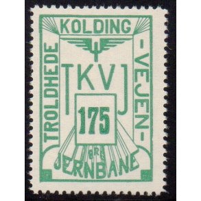 Troldhede - Kolding - Vejen Jernbane  - Godsfrimrke - 175 re - Ustemplet