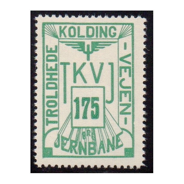 Troldhede - Kolding - Vejen Jernbane  - Godsfrimrke - 175 re - Ustemplet