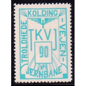 Troldhede - Kolding - Vejen Jernbane  - Godsfrimrke - 90 re - Ustemplet