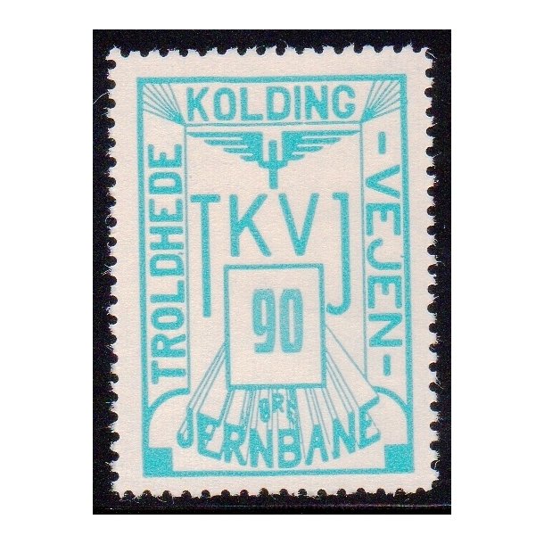 Troldhede - Kolding - Vejen Jernbane  - Godsfrimrke - 90 re - Ustemplet