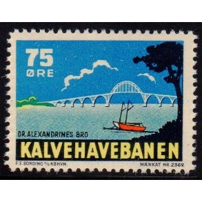 Kalvehavebanen - Godsfrimrke - 75 re - Ustemplet