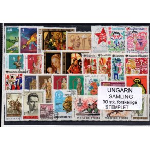 Ungarn Samling - 30 Stk.forskellige - Stemplet