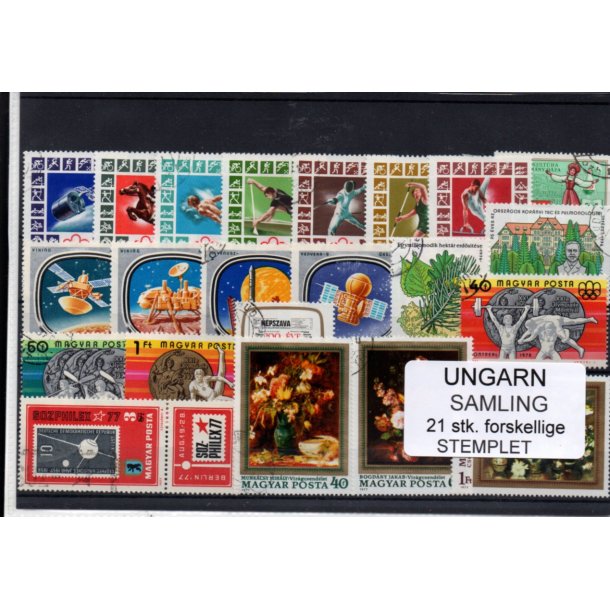 Ungarn Samling - 21 Stk.forskellige - Stemplet