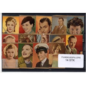 Skuespillere 14 stk. Kaffetilstning Danmark