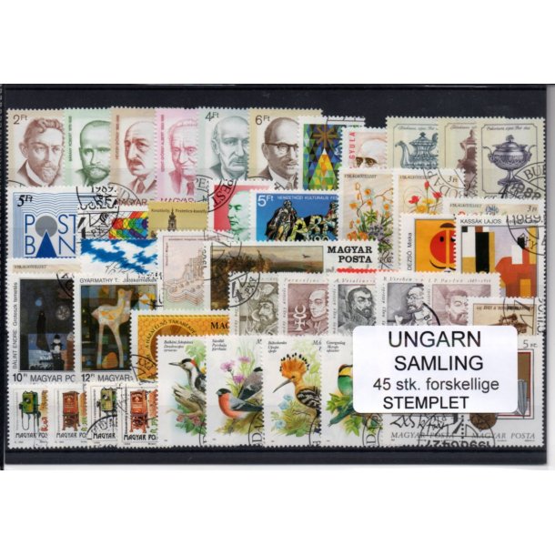 Ungarn Samling - 45 Stk.forskellige - Stemplet