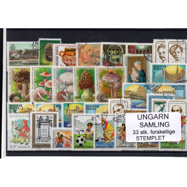 Ungarn Samling - 33 Stk.forskellige - Stemplet