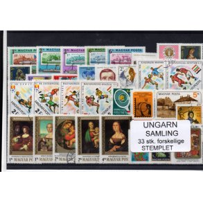 Ungarn Samling - 33 Stk.forskellige - Stemplet