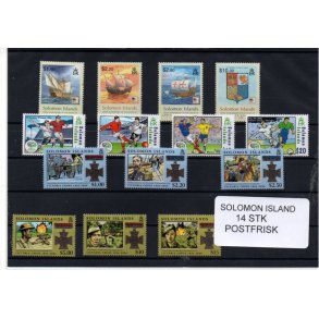 Solomon �er - 14 Stk. - Postfrisk