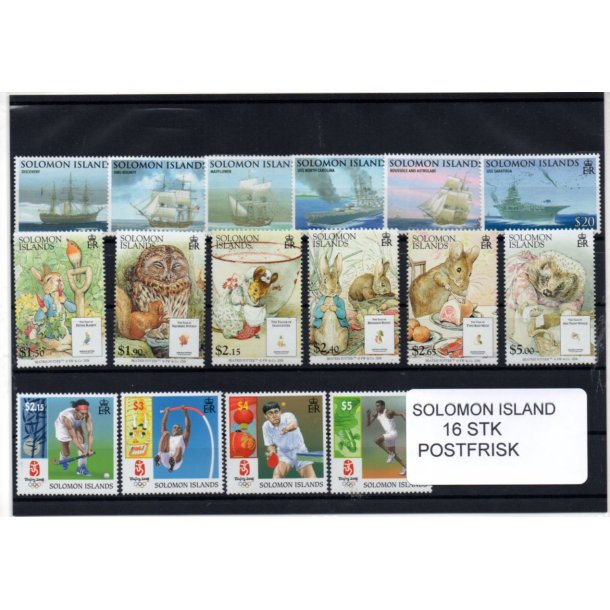 Solomon �er - 16 Stk. - Postfrisk