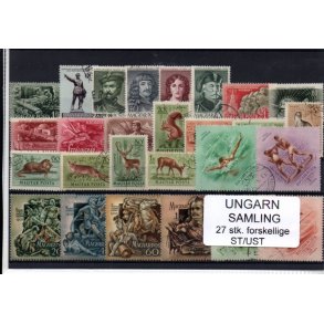 Ungarn Samling - 27 Stk.forskellige - Stemplet