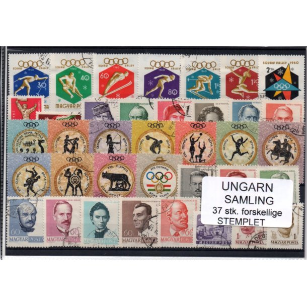 Ungarn Samling - 37 Stk.forskellige - Stemplet