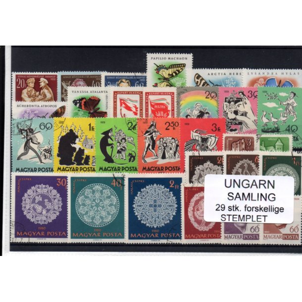 Ungarn Samling - 29 Stk.forskellige - Stemplet