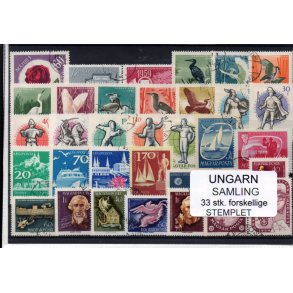 Ungarn Samling - 33 Stk.forskellige - Stemplet