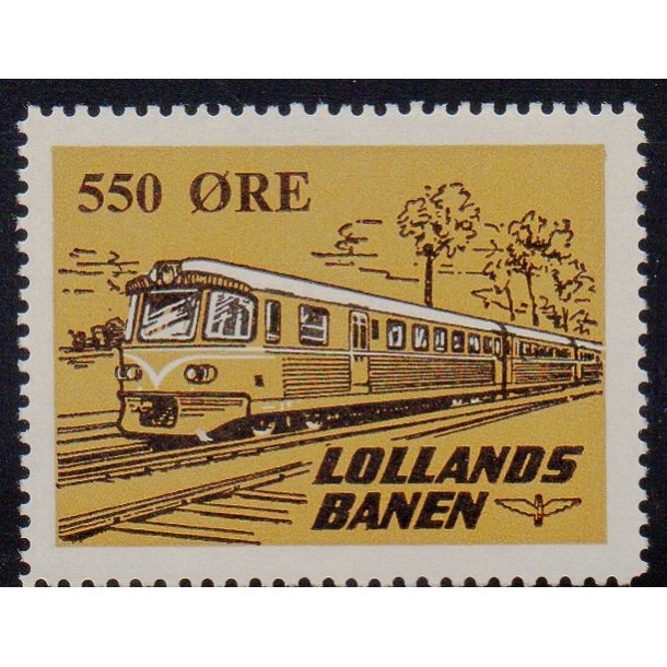Lollands Banen - Godsfrimrke - 550 re - Ustemplet