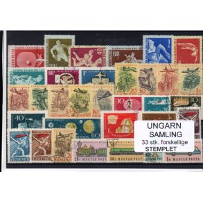 Ungarn Samling - 33 Stk.forskellige - Stemplet