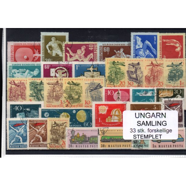 Ungarn Samling - 33 Stk.forskellige - Stemplet