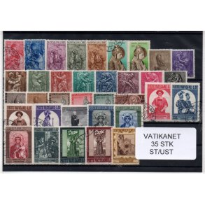 Vatikanet Samling - 35 Stk. Stemplet/Ustemplet