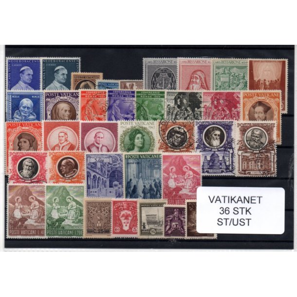Vatikanet Samling - 36 Stk. Stemplet/Ustemplet