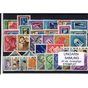 Ungarn Samling - 34 Stk.forskellige - Stemplet
