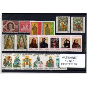 Vatikanet Samling - 19 Stk. Postfrisk