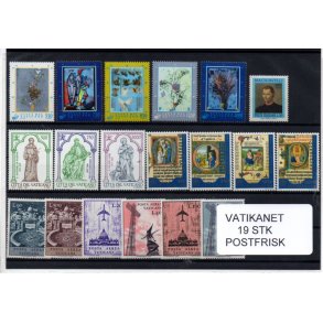 Vatikanet Samling - 19 Stk. Postfrisk