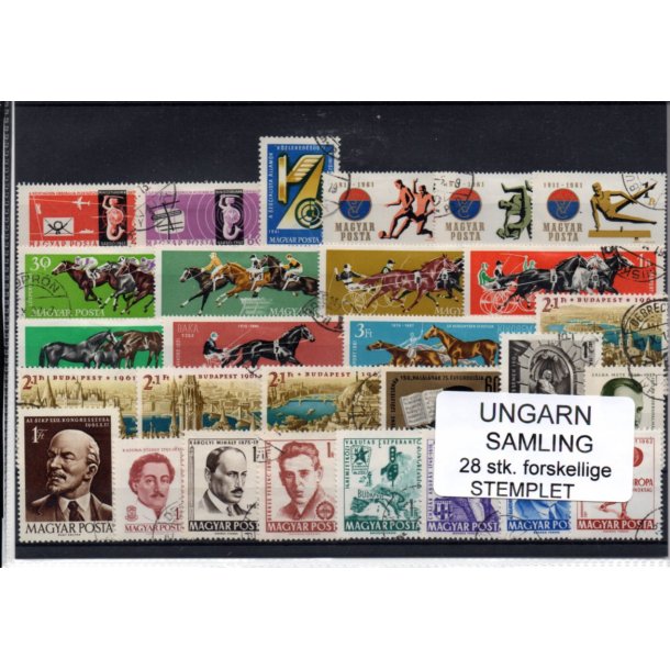Ungarn Samling - 28 Stk.forskellige - Stemplet
