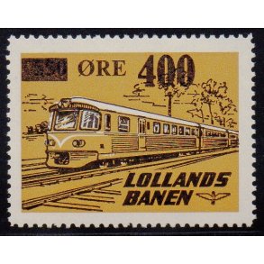 Lollands Banen - Godsfrimrke - 350 re overstemplet til 400 re - Ustemplet
