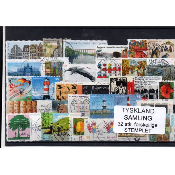 Tyskland Samling - 32 Stk. - Stemplet -