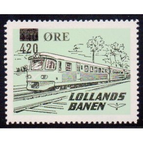 Lollands Banen - Godsfrimrke - 440 re overstemplet til 420 re - Ustemplet