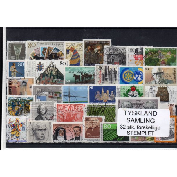 Tyskland Samling - 32 Stk. - Stemplet -