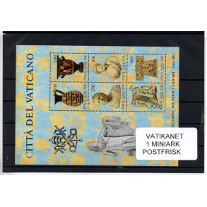 Vatikanet Samling - 1 Miniark - Postfrisk