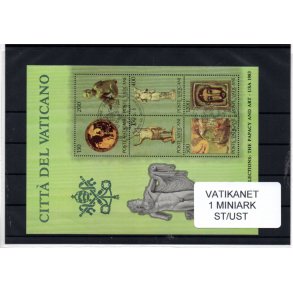 Vatikanet Samling - 1 Miniark - Stemplet