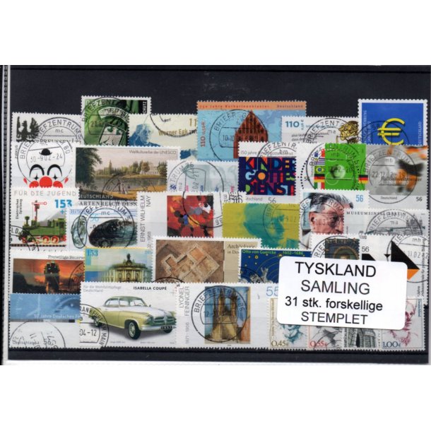 Tyskland Samling - 31 Stk. - Stemplet -